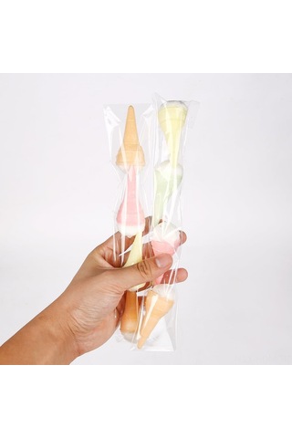 Suofeng 100 Adet Şeffaf Opp Torba - 5x25 Cm Boyutta Otomatik Yapışkan Kenar, İnce Çizgili Paketleme Torbaları Şeffaf