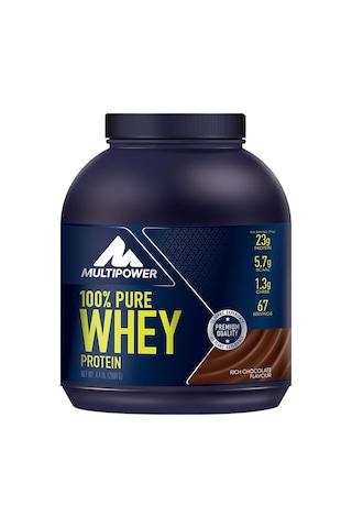 Multipower Whey Protein Tozu 2000 Gr Chocolate Flavour 67 Servis