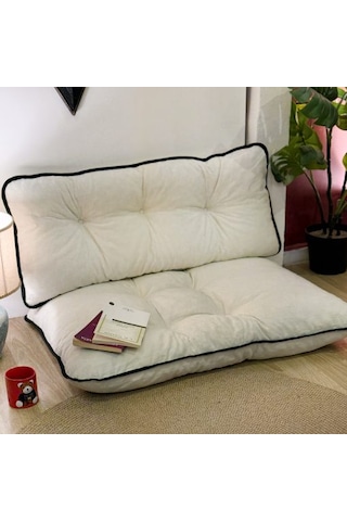 Yer Minderi Sırtlıklı Minder Oturma Puf Minderi 5361