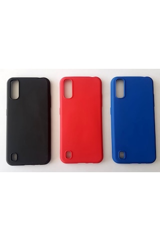 Samsung Uyumlu A01 Yumusak Slikon Kilif+Kirilmaz Ekran Koruyucu 415713677
