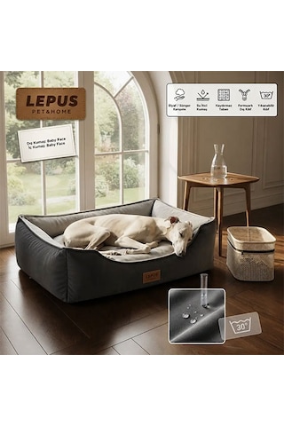 Lepus Dolce Premium Kedi Ve Köpek Yatağı Gri Large 249-54008.03
