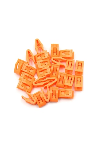 Konsol Montaj Klipsleri Gösterge Paneli Kaplaması Turuncu 25'li Set