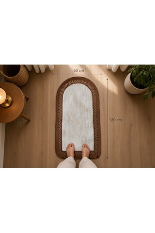 Nakkaş Home Peluşlu Jüt Seccade 60x120 Yumuşak Dokulu Kaydırmaz Taban Diğer
