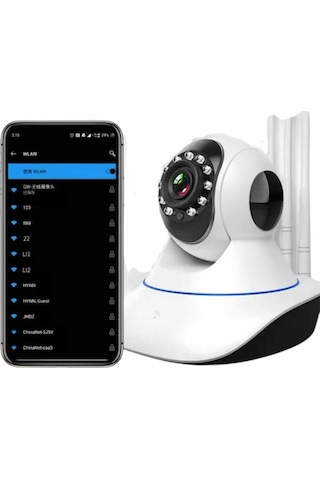 Northcity Akıllı Gece Görüşlü Wifi Kamera - Ev Güvenliğinizi Telefondan İzleyin