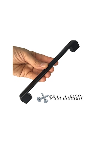12 Adet Oval Marmara Kulp 160 Mm Siyah Mutfak Kulpu Çekmece Dolap Kapak Kulbu Metal Mobilya Dolabı