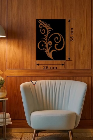 Geleneksel Çiçek Desenli Ahşap Duvar Tablosu - 25x35 Cm Lazer Kesim Dekoratif Pano Renkli