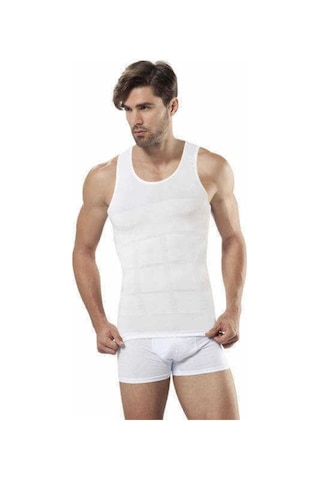 Modinn Erkek Beyaz Slim N Lift Korse Atlet 2010 Standart Korse Çok Renkli