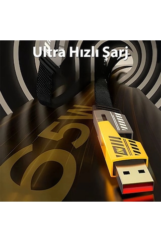 4in1 65w Hızlı Şarj Kablosu Type-c To Usb-a + Type-c To Lightning, 27w Pd Destekli Çoklu Şarj Kablo 4801