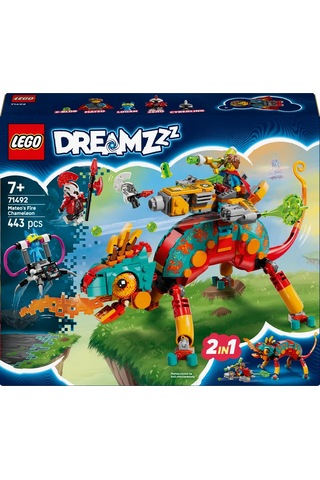 LEGO® DREAMZzz™ Mateo’nun Ateş Bukalemunu 71492 - 7 Yaş ve Üzeri Çocuklar için Yaratıcı Oyuncak Yapım Seti (443 Parça)