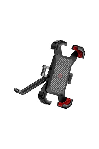 Ayarlanabilir Motosiklet Telefon Braketi Kolay Sürüm Destek Tutsarı Kelepçesi Hızlı Tıklama/departman Tutucu Aksesuar Mavi - Beyaz