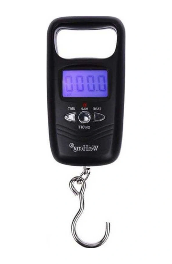 Fortunelane 50kg Dijital Taşınabilir Lcd Terazi - Bagaj, Balıkçılık İçin Pil Hariç Ağırlık Ölçer