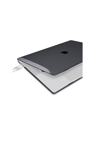 13" Apple Uyumlu MacBook Pro A2338 M1 Kristal Siyah Kılıf Koruyucu + Ekr
