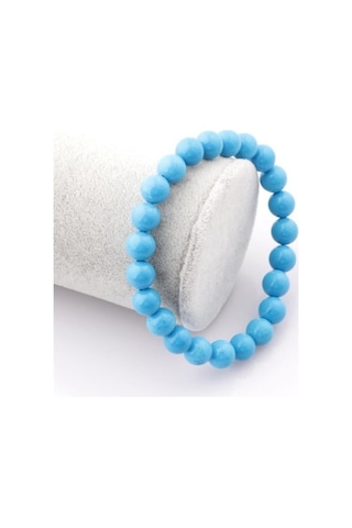 Tesbih Sakarya Turkuaz Firuze Taşı Doğaltaş Unisex Bileklik Turkuaz