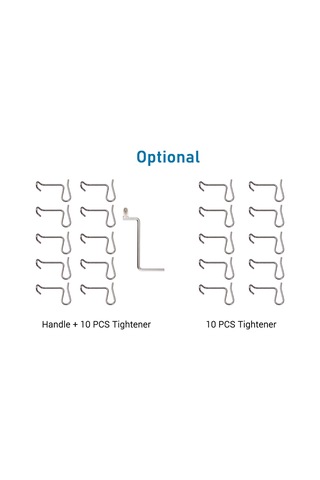 Moveevo Bahçe, Çiftlik Ve Meyve Bahçesi İçin Metal Tel Çit Sıkma Aleti - 10 Adet Kancalı Pratik Onarım Seti