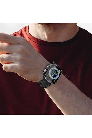 İos Ve Android Uyumlu Akıllı Saat Ra23 Smart Watch 49mm Ip67 Sertifikalı Siyah Siyah