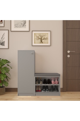 Asra Trend %100 Mdflam Kül Gri Ayakkabılık A-13 Çok Renkli