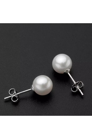 Brezza Lusso Jewelry Enesstore Gümüş Inci Bayan Küpe