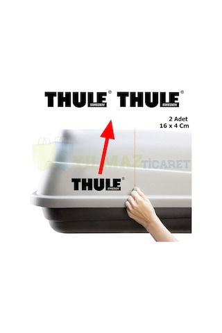 Thule Sweden Oto Sticker Araba Yapıştırma 2 Adet Yüksek Kalite