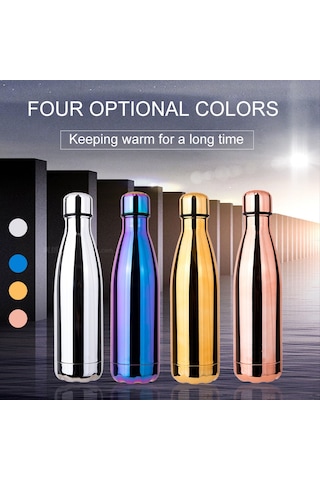 Shineyee 500ml Mor Isı Yalıtımlı Çelik Kupa - 304 İç, 201 Dış Malzeme İle Soğuk/sıcak İçecekleri Uzun Süre Korur