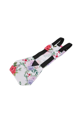 Yuntech01 Küçük Kuşlar İçin Yeniden Kullanılabilir Islaklık, Nefes Alıcı Su Geçirmez Kumaş, Kolay Giydirme Kordonlu Tavuk, Ördek Bezi Papatya Desenli S Boy