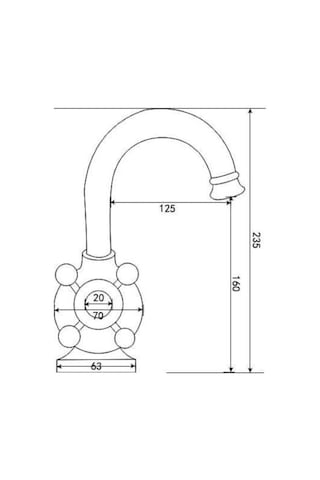 Orka Truva Lavabo Armatürü Roz - Tr1804r- Krom Rose