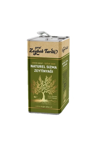 Yeni Zeybek Tarım Natürel Soğuk Sıkım Sızma 5l 4800gr Zeytinyağı