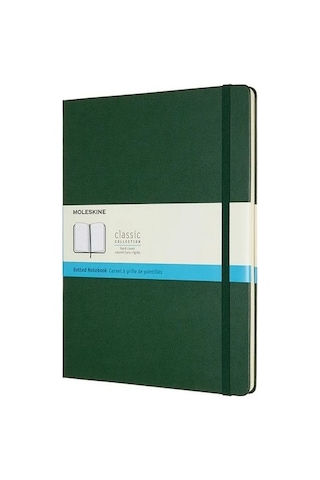 Moleskine Sert Kapak Defter Mersin Yeşili Noktalı - 19x25 - 9131