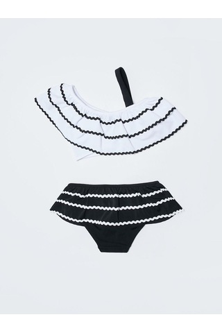 Deep Beach Sutaşı Detaylı Kız Çocuk Bikini Takım 001