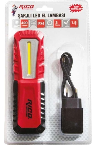 013-rc0038 Şarjlı Led El Lambası 420 Lümen Nocolor-7dd60312