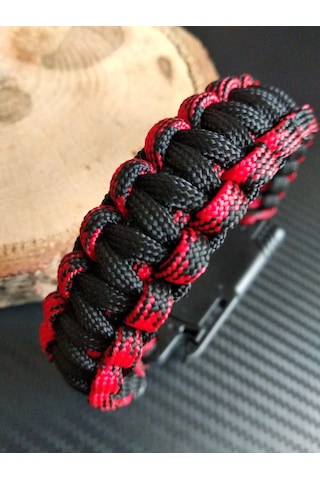 Paracord Cobra Survıval Bıçaklı Bileklik Çok Renkli