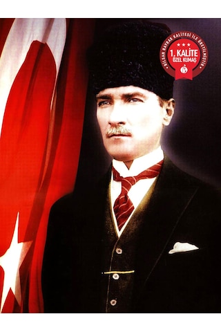 Atatürk Bayrağı 150x225 Cm - Raşel Kumaş 1. Kalite No13 150 X 225 CM