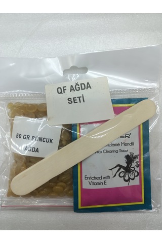 Boncuk Ağda Set Sarı