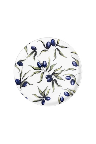 The Mia Olivos Ayaklı Servis Tabağı 10x30 Cm Ovs0010 Çok Renkli