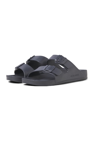 Jack & Jones Ayarlanabilir Tokalı Terlik  12204004 Anthracite Lacivert - Siyah