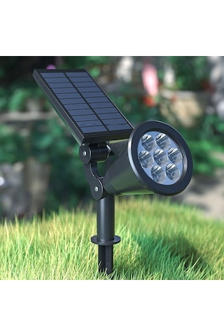 Güneş Enerjili Dekoratif Yeşil Led Bahçe Ve Çim Spot Lambası - Peyzaj & Yol Aydınlatma