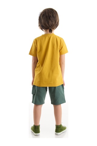 Denokids Mshb&g Up Kepçe Erkek Çocuk T-Shirt Şort Takım Çok Renkli