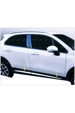 Fiat 500x Krom Yan Kapı Çıtası 4 Kapı P.çelik 2014 Üzeri