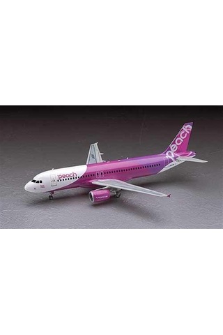 Hasegawa 41 10741 1/200 Ölçek, Airbus A320 Peach Aviation, Yolcu Uçağı Plastik Model Kiti-49113