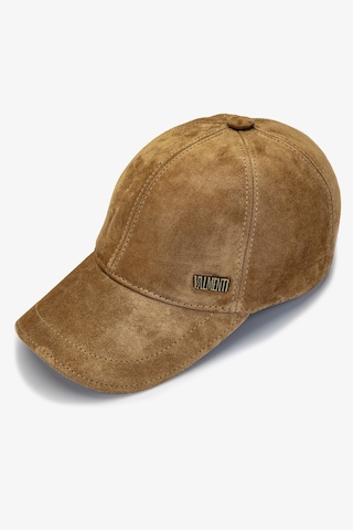 Valmenti Erkek Hakiki Deri Bej Beyzbol Şapka 524 1123-val Spk Sk24-25 Camel Suet BEJ Bej
