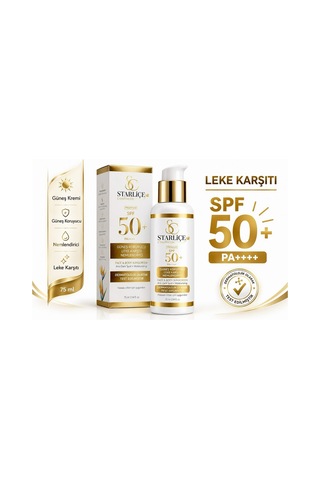 Starliçe Leke Karşıtı Nemlendirici ve Koruyucu Güneş Kremi SPF50+ 75 ML