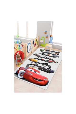 West Home Oyun Halısı Makinede Yıkanabilir Kaymaz Taban Leke Tutmaz Antibakteriyel Çocuk Odası Halısı Wh 502 Red