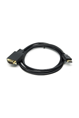 Dark HDMI to VGA 1.8M Aktif Dijital - Analog, Full HD,Tak Çalıştır Dönüştürücü Kablo (DK-HD-AHDMIXVGAL180)