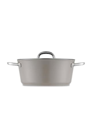 Jumbo Swiss Crystal Bej Derin Tencere 24 Cm Bej