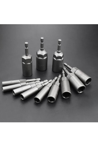 15 Parça Bits Saplı Lokma Seti Matkap Için 5,5 Mm - 19 Mm