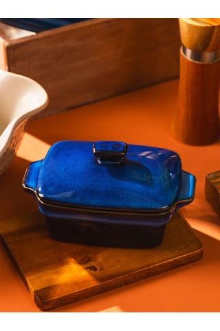 Agness Kaplamalı 250 Ml Fırın Kabı "reactıve Blue" 451852848 Mavi