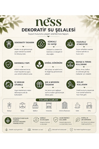 Ness Aqua Dekoratif Şelale 9