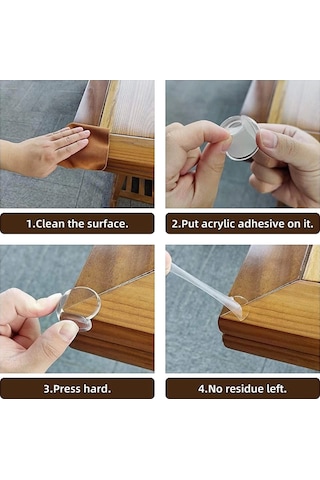 Silikon Şeffaf Masa Kenar , Köşe Koruması Çok Renkli