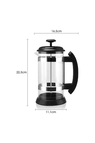 Dancemonkey Paslanmaz Çelik Fransız Presi - 1000ml Cam Demlik Kolay Kahve/çay Diğer