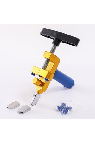 Symbee Gümüş Renkli Entegre El Tipi Cam Ve Tuğla Kesici, Çok İşlevli Seramik Kesim Aleti, Kaliteli Dayanıklı Malzeme