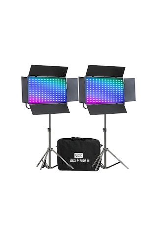 Gdx P750r Iı Rgb Led Video Işığı 2 Li Set